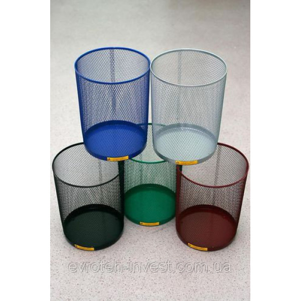 Ажурний кошик для паперів зелений