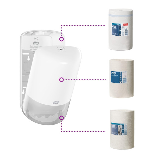 Диспенсер Tork Elevation Mini для рушників з центральною витяжкою білий