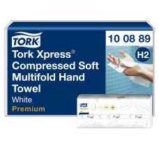 Паперові рушники Tork Xpress Multifold 2 шари білі 225 листів