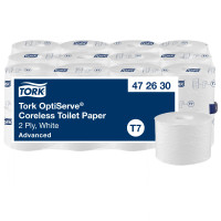 Туалетний папір Tork OptiServe рулонний без втулки 2 шари білий 112 м 820 листів