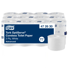 Туалетний папір Tork OptiServe рулонний без втулки 2 шари білий 112 м 820 листів