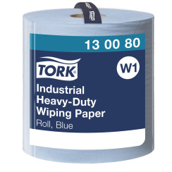 Протиральний папір Tork Advanced рулонний 3 шари синій 255 м 750 листів 34×36 см