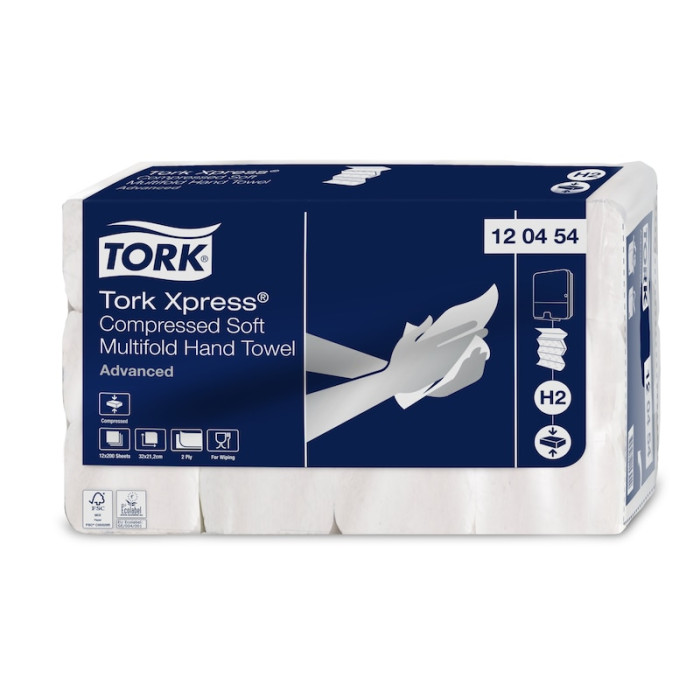 Бумажные полотенца Tork Xpress Advanced Soft Multifold 2 слоя