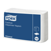 Серветки паперові Tork Fastfold Universal для диспенсера 1 шар білі 300 шт