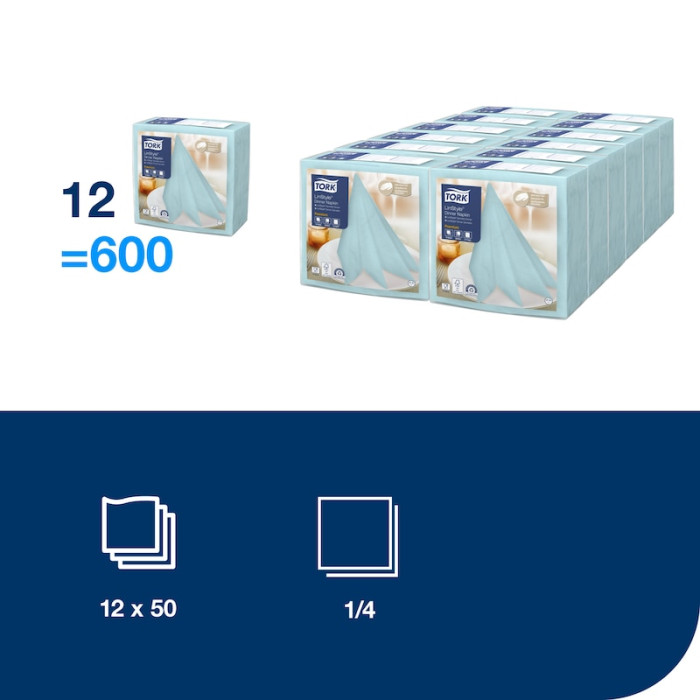 Салфетки бумажные Tork LinStyle 39×39 см 50 шт
