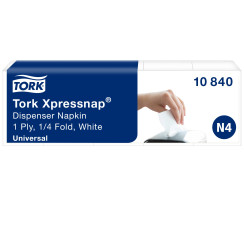 Серветки паперові Tork Xpressnap Universal для диспенсера 1 шар білі 1125 шт