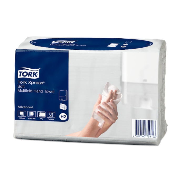 Паперові рушники Tork Xpress Universal Multifold 2 шари