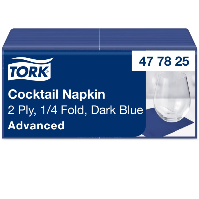 Салфетки бумажные Tork Advanced 24×24 см коктейльные 200 шт