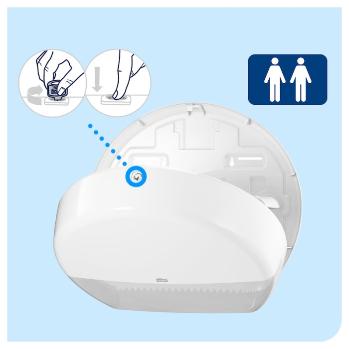 Диспенсер Tork Elevation Mini Jumbo для туалетного паперу на 2 рулони