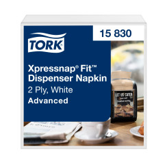 Серветки паперові Tork Xpressnap Fit Advanced для диспенсера 2 шари білі 720 шт