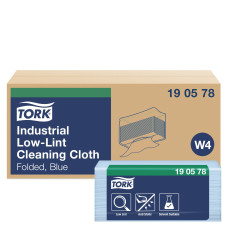 Нетканый материал Tork Industrial Premium салфетки безворсовые синие 80 листов