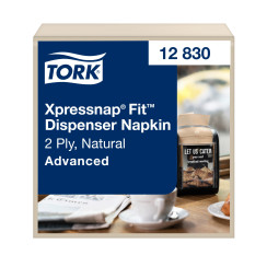 Серветки паперові Tork Xpressnap Fit Advanced для диспенсера 2 шари крафтові 720 шт