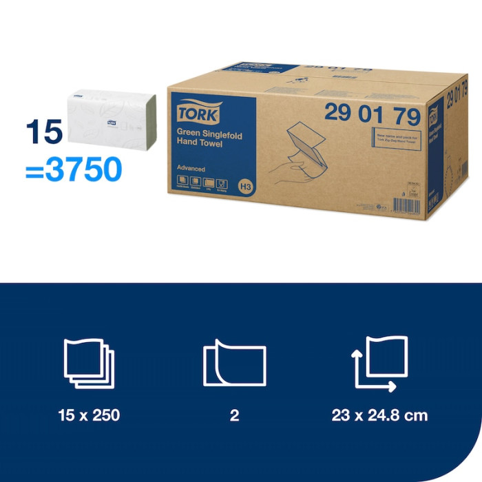Бумажные полотенца Tork Advanced Z сборка 2 слоя