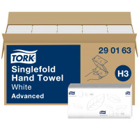 Паперові рушники Tork Advanced Soft Z складання 2 шари білі 250 листів