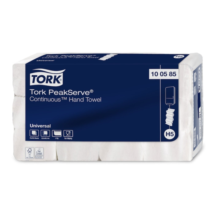 Бумажные полотенца Tork PeakServe 1 слой 410 листов