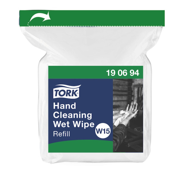 Вологі серветки Tork Premium змінний блок 58 відривів