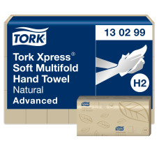 Бумажные полотенца Tork Xpress Advanced Soft Multifold 2 слоя натуральные 180 листов