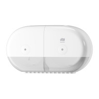 Диспенсер для туалетного паперу Tork SmartOne подвійний настінний пластиковий білий