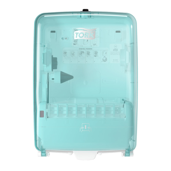 Диспенсер для рулонних рушників W6 біло-блакитний