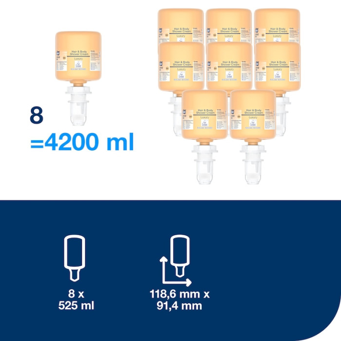 Гель для тіла та волосся Tork 525 мл