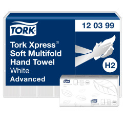 Паперові рушники Tork Xpress Advanced Soft Multifold 2 шари білі 21×34 см