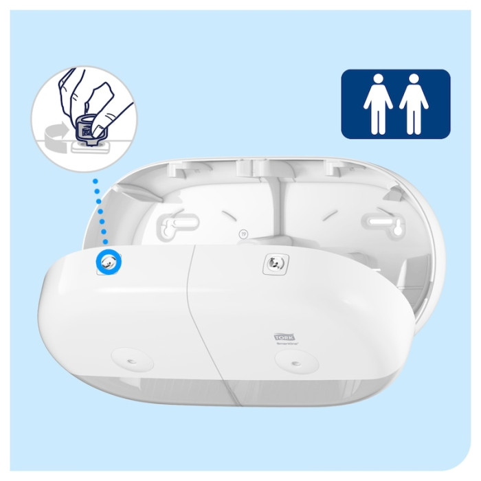 Подвійний диспенсер Tork SmartOne для туалетного паперу