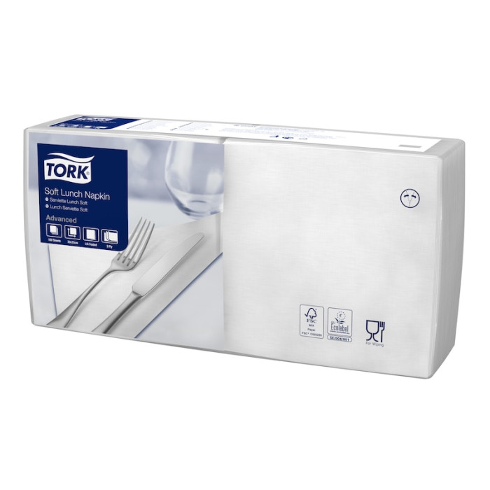 Салфетки бумажные Tork Advanced 33×33 см 150 шт