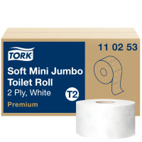 Туалетний папір Tork Premium Soft рулонний mini jumbo 2 шари білий 170 м