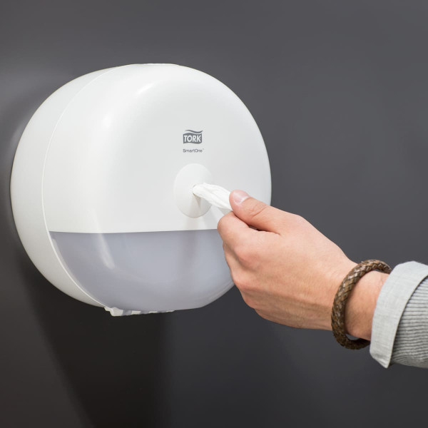 Диспенсер Tork SmartOne для туалетного паперу в міні рулонах білий