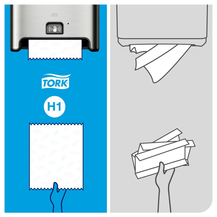 Сенсорный диспенсер Tork Matic Image Line для полотенец металлический