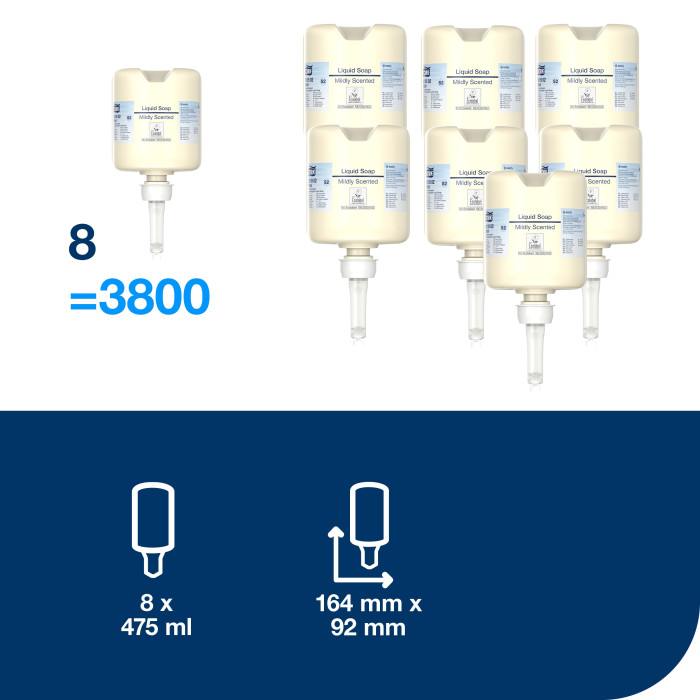 Рідке мило для рук м’яке 0,475 л 475 порцій Mild Premium Mini