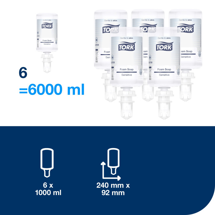 Мило-піна для рук дуже м’яке без запаху 1 л 2500 порцій Extra Mild Premium