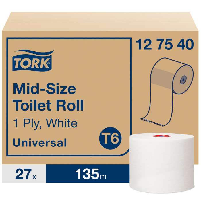 Туалетная бумага Tork Universal midi рулонная 1 слой 135 м
