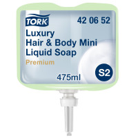 Гель-шампунь для тіла та волосся Tork Luxury Premium Mini 0,475 л 475 порцій