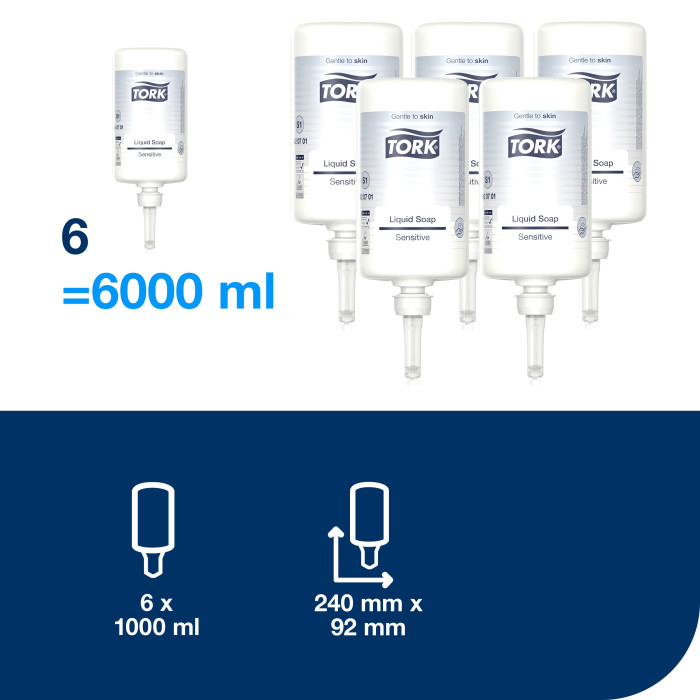 Рідке мило для рук дуже м’яке без запаху 1 л 1000 порцій Extra Mild Premium