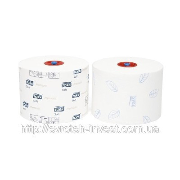 Папір туалетний Mid-size в міді рулонах м'який Tork Premium