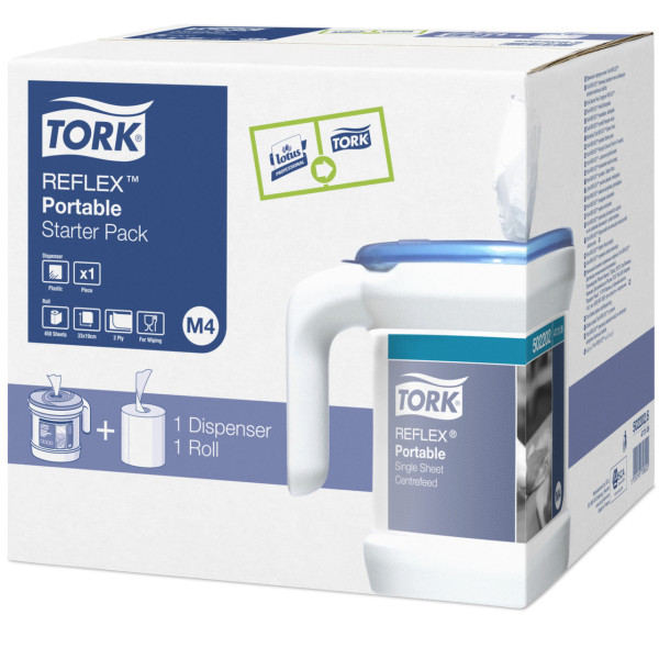Переносний диспенсер Tork Reflex із центральною витяжкою