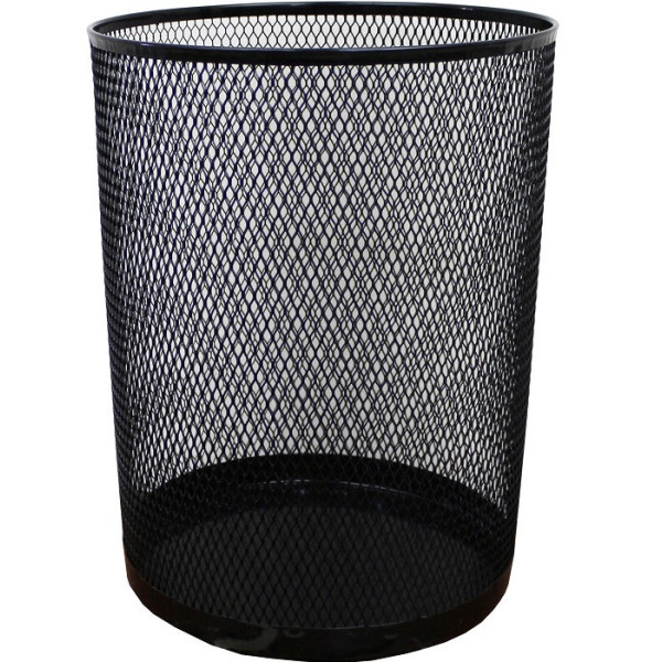 Ажурний кошик для паперів чорний