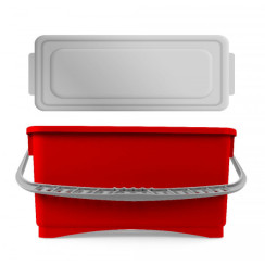 Відро червоне 20л Герметик для перевезення розчинів з ручкою