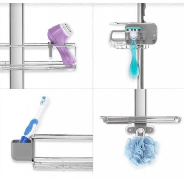 Стійка навісна з поличками металева