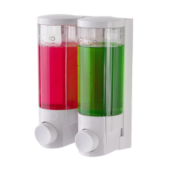 Двойной дозатор для жидкого мыла Lungo 2*300 мл. Италия