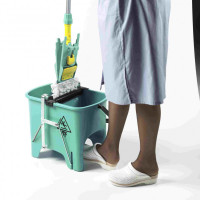 Відро на колесах з віджимом Скьюзі 15л жовте