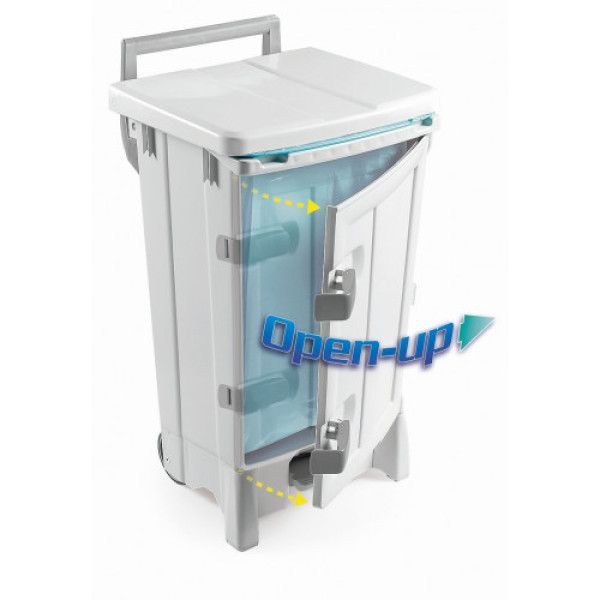 Контейнер для сміття 90л Open-up зелений