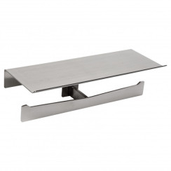 Тримач туалетного паперу Аура з полицею сатин