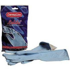 Рукавички латексні господарські Skin LOLITA Blue пара