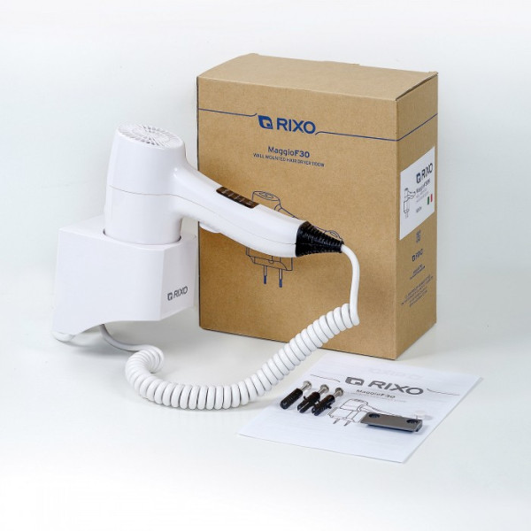 Фен для сушки волос настенный Maggio 1200 Вт