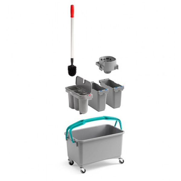 Відро з віджимом і щіткою EROY 28л