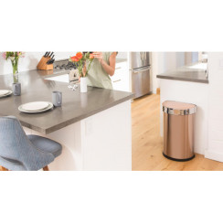 Урна напівкругла сенсорна 45л FPP з кишенею для мішків