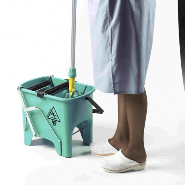 Відро для прибирання з віджимом SQUIZZY 15л на колесах