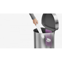 Урна напівкругла сенсорна 45л FPP з кишенею для мішків
